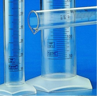 Measuring Cylinder, Blue, TPX, 25ml
