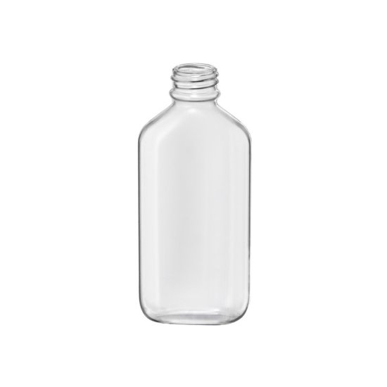 (image for) Bottle, Medicine, Oval, PVC. Flat, 100ml, Carton of 500