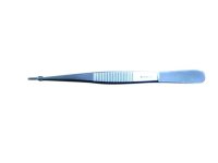 (image for) Forceps, Stainless Steel, Straight, Sharp Tip, 130mm