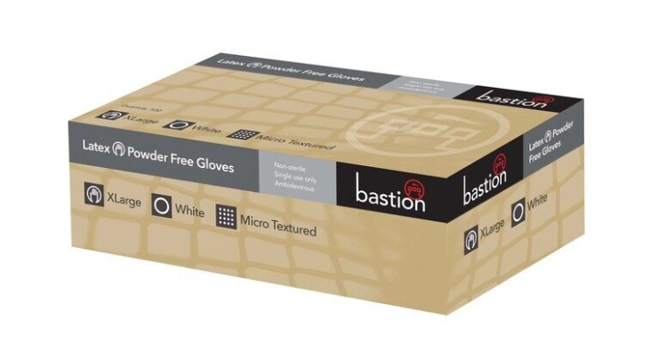 (image for) Gloves, Latex, White, Powder Free, Extra Large, Pack of 100