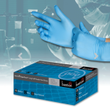 (image for) Nitrile SuperTouch, Long Cuff, Powder Free, Micro Textured, Medium - Box of 100