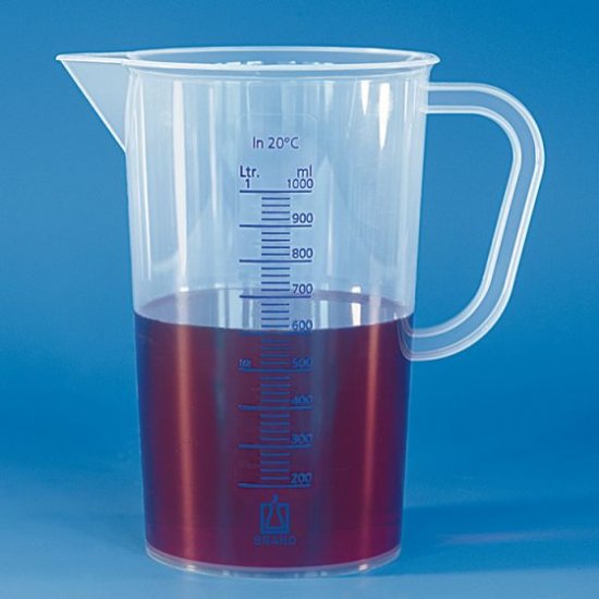(image for) Jug, PP, 500ml/10ml, Blue Graduations