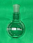 (image for) Flask, Round Bottom, Short Neck, 100ml, 19/26