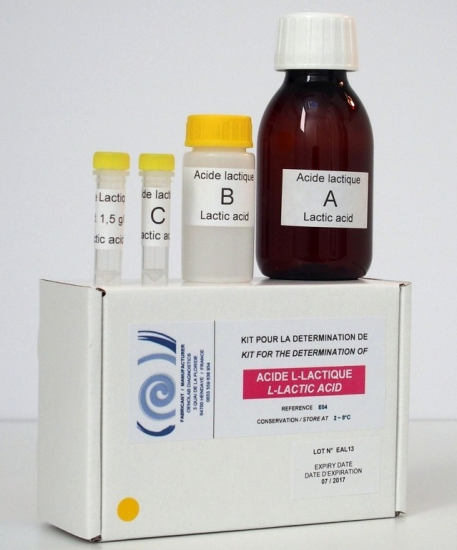 (image for) Oenolab Enzymatic Diagnostic Kit, L-Lactic Acid
