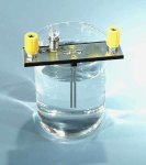 (image for) Electrodes, S/S, 2 x Rods, Fixed, Lamp & 4mm Socket