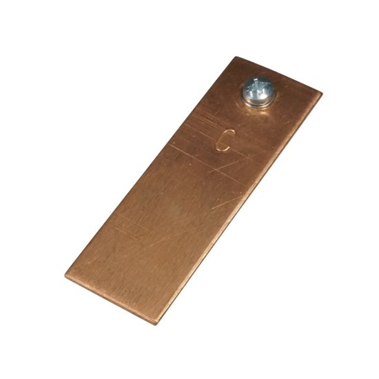 (image for) Plate (Electrode), Copper, 75 x 25 x 1.5mm Thick