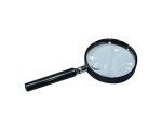 (image for) Magnifier, Reading Glass, Classic, 75mm diam. Lens 2.5X/5X