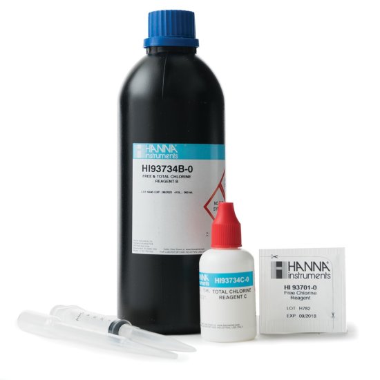 (image for) Chlorine, Free & Total HR, DPD Method, Powder Kit for 100 Tests