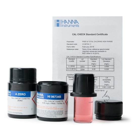 (image for) CAL Check™ Standards, for Free & Total Chlorine HR, 0.0 & 4.00ppm