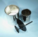 (image for) Calorimeter Cup, Inner & Outer Set with Lid and Stirrer, Ni Plated