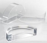 (image for) Refraction Tank, Clear Plastic, Semi-Circular, 12cm d x 3cm deep