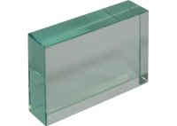 (image for) Prism,Rectangular Block, Glass 75x50x18mm thick