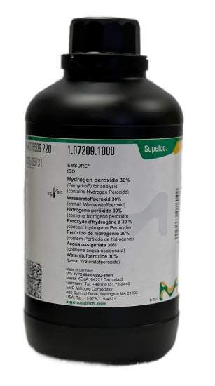 (image for) Hydrogen Peroxide, 30%, AR Grade, 1L