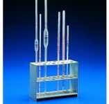 (image for) Pipette Stand, Vertical, 3-Tier, Holds 8 x 10mm, 8 x 15mm