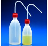 (image for) Wash Bottle, PE, Red Cap, Dispensing Tip, 250ml