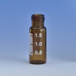 (image for) Vial 1.8mL Amber Screw Cap 9mm Patch (100pk)