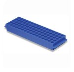 (image for) Rack, 80 Well, for 1.5/2ml Tubes, Blue