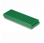 (image for) Rack, 80 Well, for 1.5/2ml Tubes, Green