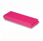 (image for) Rack, 80 Well, for 1.5/2ml Tubes, Pink