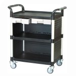 (image for) Trolley with 3 Shelves, 2 Drawers and Side Panels