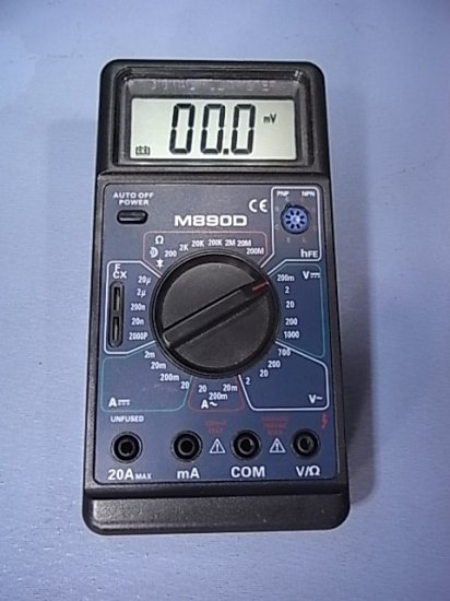 (image for) Multimeter, Digital, 20A, uF,Auto power off