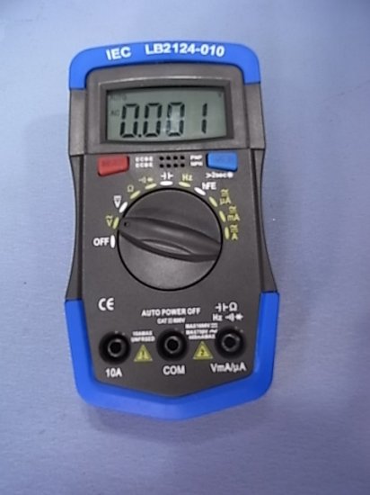 (image for) Multimeter, Digital, 10A, uF,Auto Power Off, Autoranging