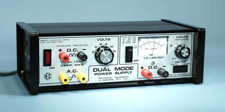 (image for) Power Supply, 2-12VAC switched, 2-12VDC switched, 1.2-20VDC variable