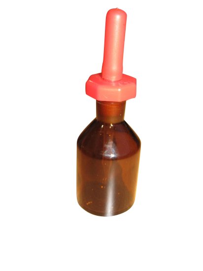 (image for) Bottle, Dropping, Amber, Glass, 60ml with Polystopper