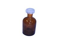 (image for) Bottle, Reagent, Amber Glass, 125ml, Narrow Mouth & Polystopper