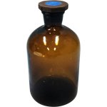 (image for) Bottle, Reagent, Amber Glass, 1000ml, Narrow Mouth & Polystopper