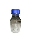 (image for) Bottle, Reagent, Clear Glass, 250ml, Graduated, with blue screw cap