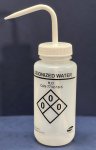 (image for) Wash Bottle, Labelled, Distilled Water, 500ml, White