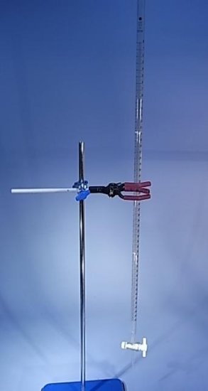 (image for) Burette, Glass, 50ml x 0.05ml, Class A, Teflon Tap