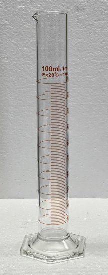 (image for) Measuring Cylinder, Glass, 100ml