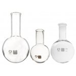 (image for) Flask,Round Bottom,Glass, 100ml Narrow Mouth