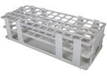 (image for) Rack for 16mm Test Tubes, White, Polypropylene, 60 Places, 5 x 12