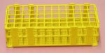 (image for) Rack Test Tube Polypropylene 60x16mm Tubes 5x12 Rows Yellow