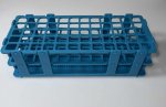 (image for) Rack Test Tube Polypropylene 60x16mm Tubes 5x12 Rows Green