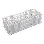 (image for) Rack for 20mm Test Tubes, Plastic, 40 places (white)