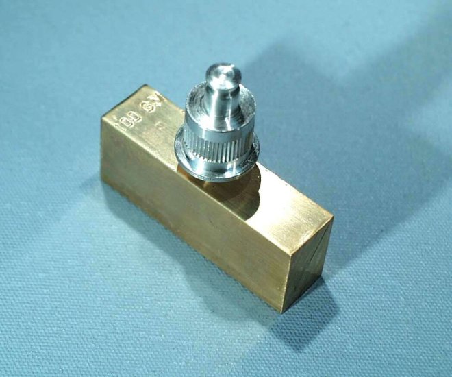 (image for) Air Track Component, Mass, Brass, for Glider, 100g