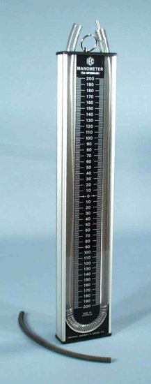 (image for) Manometer, Large Demo Type, +/- 200mm from centre