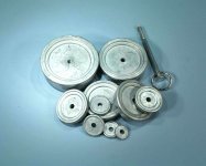 (image for) Weight, Zinc, Metric, Circular, hole for tie rod 5gm