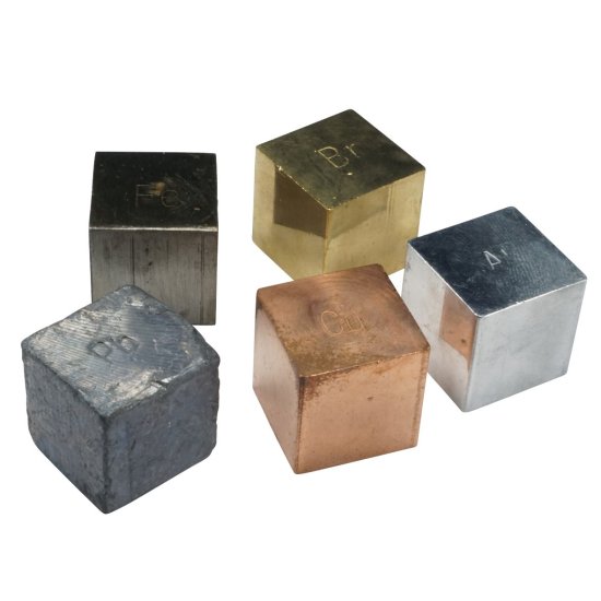 (image for) Cube Set, Various Metals, Large, 2cm Cubes