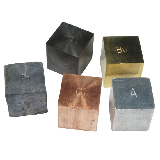 (image for) Cube, Density Set/5, 2.5cm Edge, in Bag