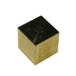 (image for) Cube, 2.0cm Edge, Brass