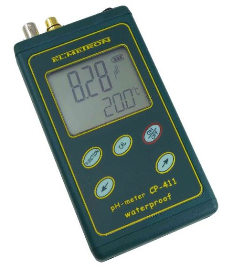 (image for) Elmetron pH Meter with mV, Temp (W/P) includes IJ40 pH Electrode
