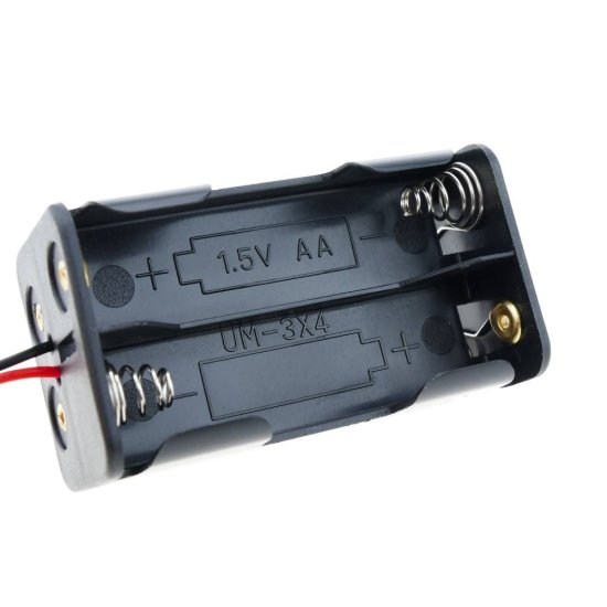 (image for) Battery Holder, holds 2 x 1.5V AA Cell Batteries