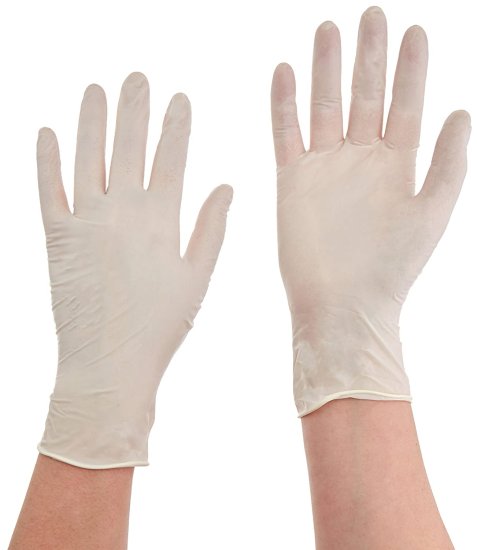 (image for) Gloves, Latex, Powder Free, X-Small, Pk100