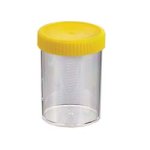 (image for) Container, Unlabelled, Yellow Capped, Sterile, 250ml, Carton of 147