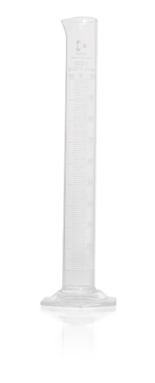(image for) Measuring Cylinder, White Graduations, 100ml
